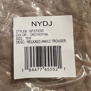 NYDJ Orchid Pink Relaxed Ankle Trousers